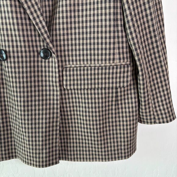 Madewell Caldwell Double Breasted Blazer Lyden Plaid - Picture 6 of 6
